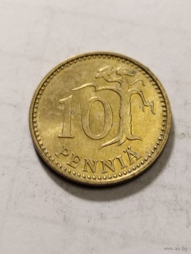 Финляндия 10 пенни 1976