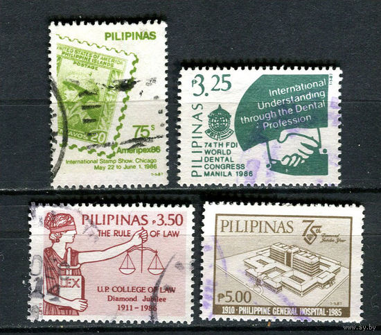 Филиппины - 1987 - Марки, медицина, образование - [Mi. 1791-1794] - полная серия - 4 марки. Гашеные.  (LOT Gj14)-T3P22