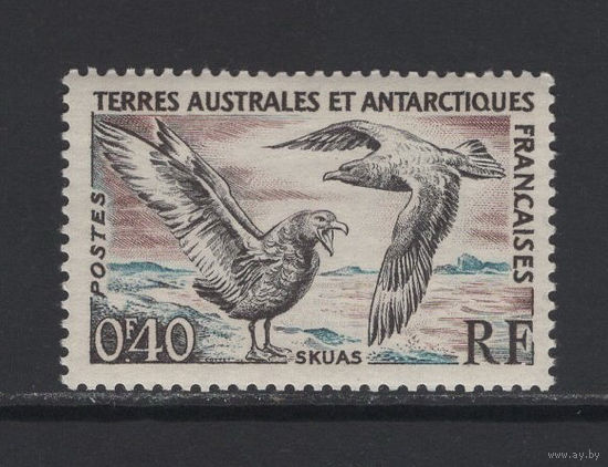 ТААФ Французские Антарктические Территории 1959** Птицы Большой Поморник Mi#15