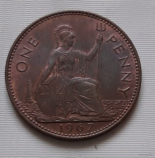 1 пенни 1967 г. Великобритания