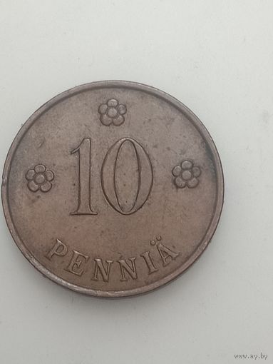 Финляндия 10 пенни 1936  года .