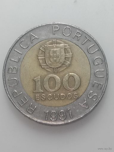 Португалия 100 эскудо 1991 года .