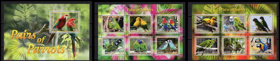 СЕРИЯ Блоков птицы   фауна  MNH