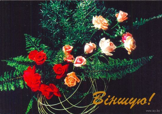 Беларусь ДМПК 1996 Віншую ! розы