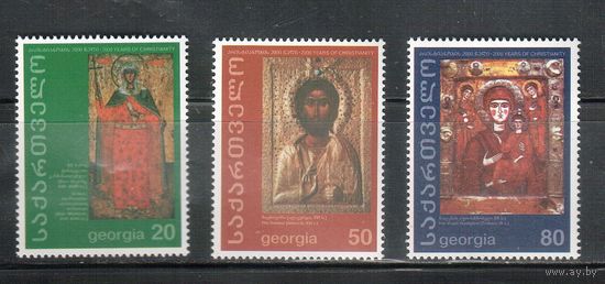 Грузия-2000 (Заг.338-340) **  , Религия, Иконы