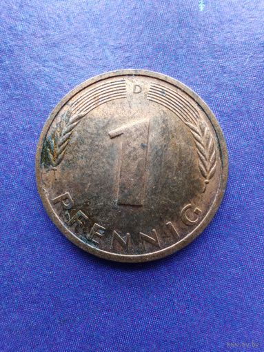 Германия ФРГ 1 пфенниг 1995 D