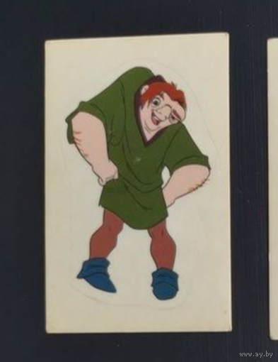 Наклейка PANINI Горбун из Нотр-Дам.  Номер 1