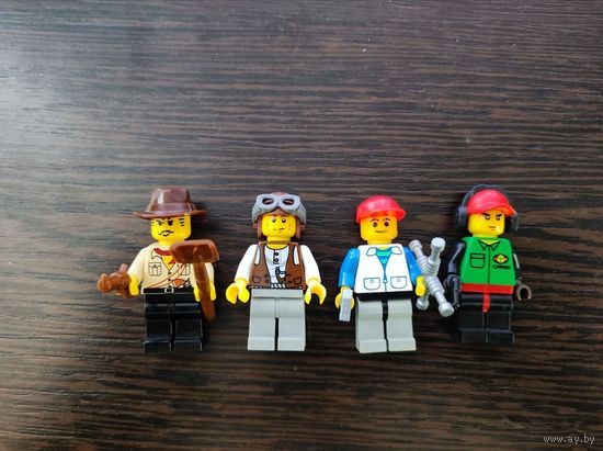 Минифигурки лего lego оригинал Adventurers Johnny Thunder Mike Джонни Гром майк аксессуары человечки