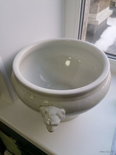 Супница львы, довоенная, фарфор, торги с Рубля