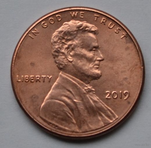 США, 1 цент 2019 г.