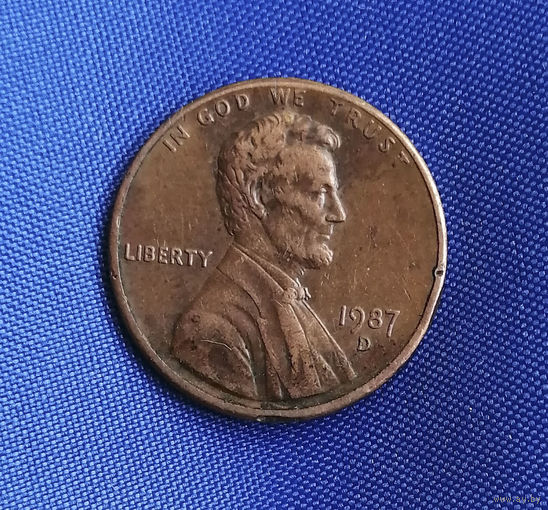 1 цент 1987 D США #01