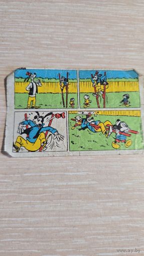 Вкладыша от жвачки Donald Duck