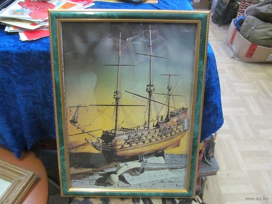 Литография в раме 38*29 см.