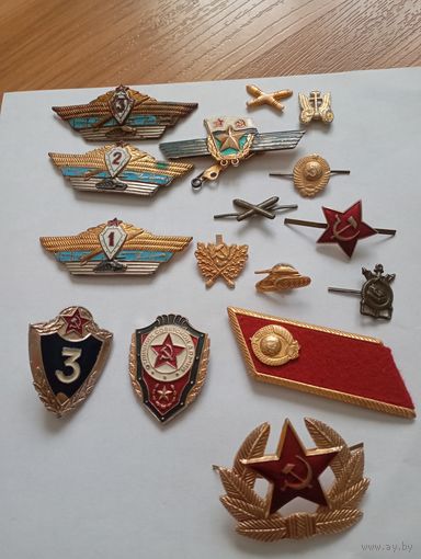 Значки советской армии