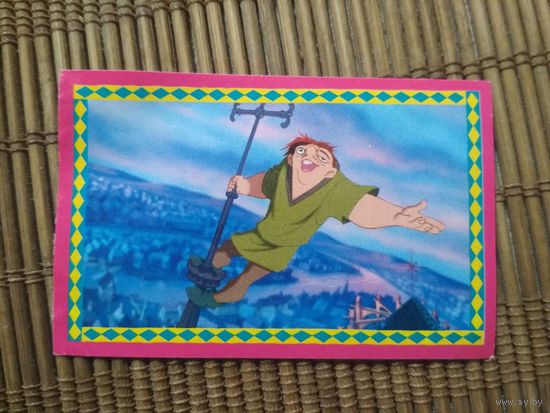Наклейка PANINI Горбун из Нотр-Дам. номер 49. 1996 год