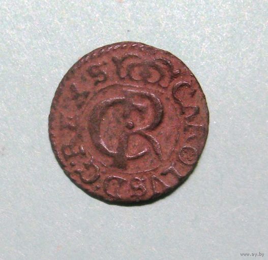 Солид Карл 11, 1662 г. Рига