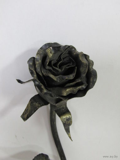 С рубля. "Роза кованная". Большая. "Цветок". Ковка. Ручная работа. Металл. Декор для интерьера. Hand made.