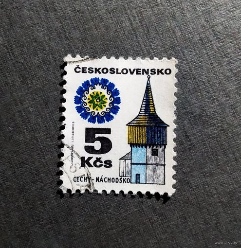 Марка Чехословакия 1972 год Архитектура