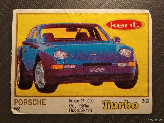 5 вкладышей от жвачки "Turbo" (262, 263, 264, 266, 268)
