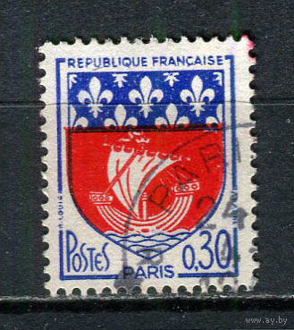 Франция - 1965 - Герб 0,30Fr - [Mi. 1497] - полная серия - 1 марка. Гашеная.  (Лот 55HJ)-T41P50