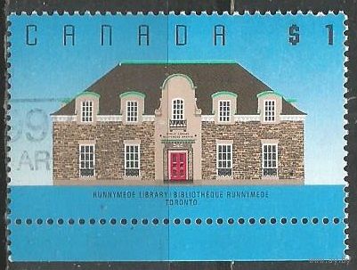 Канада. Библиотека в Торонто. 1989г. Mi#1132.