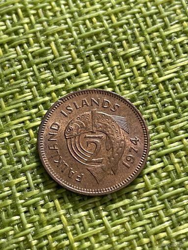 Фолклендские острова 1-2 пенни 1980 г