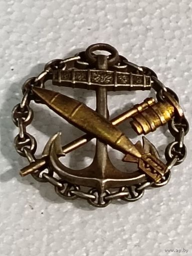 Царский знак За окончание Офицерских Минных классов РИА реплика