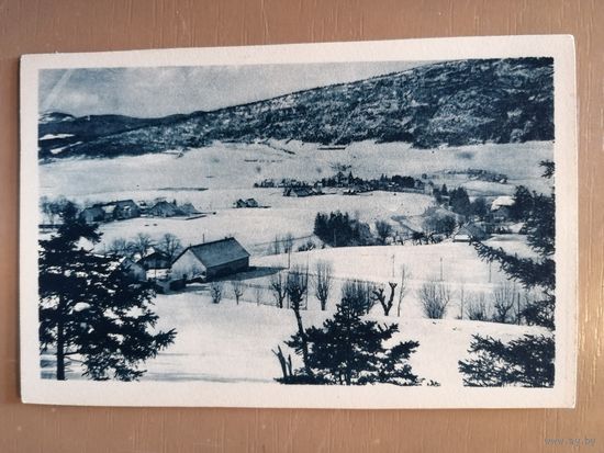 Почтовая карточка, Молларет Гренобль, зимний вид.