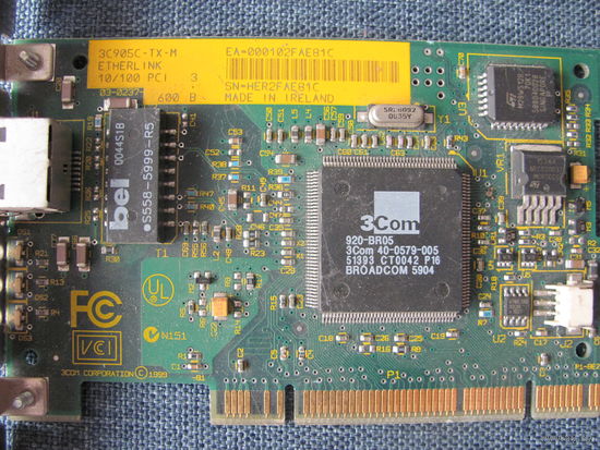 Сетевая карта ретро 3Com 3C905C-TX-M 10/100MBs