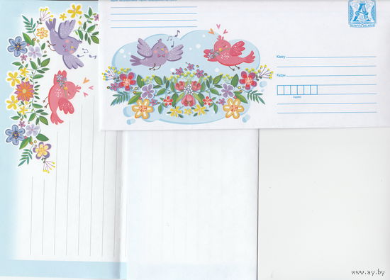 Беларусь 2023 Поры года. Весна (с бумагой) (к4)