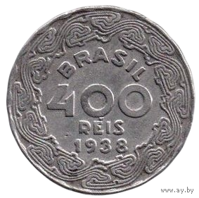 РЕСПУБЛИКА  СОЕДИНЁННЫХ ШТАТОВ БРАЗИЛИИ 400 РЕАЛОВ /РЕЙС/ 1938