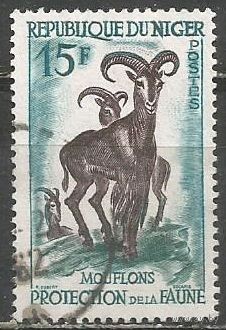 Нигер(Республика). Баран гривастый. 1959г. Mi#6.