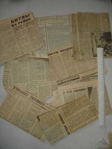 Самодельные выкройки на газетах Правда Знамя юности 1970-80гг СССР