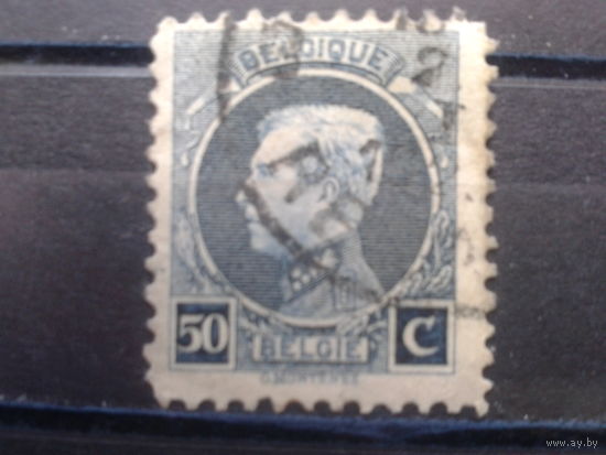 Бельгия 1921 Король Альберт 1  50 сантимов