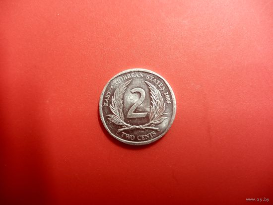 2 цента 2004 года. Восточно-Карибские штаты.