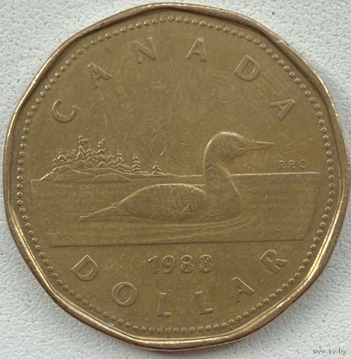 Канада 1 доллар 1988 г.