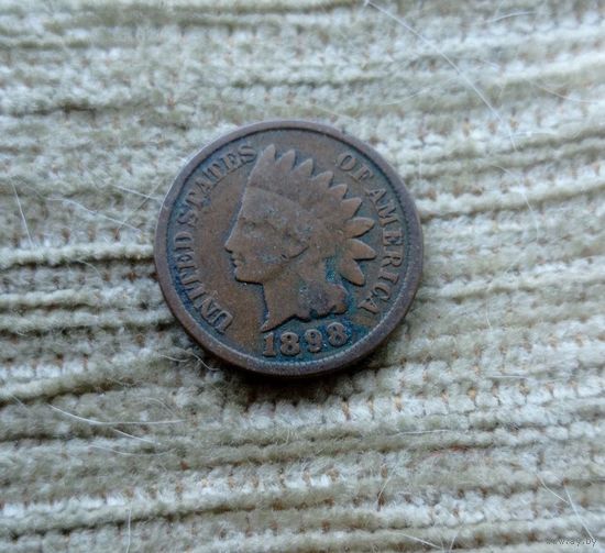 Werty71 США 1 цент 1898 ИНДЕЕЦ