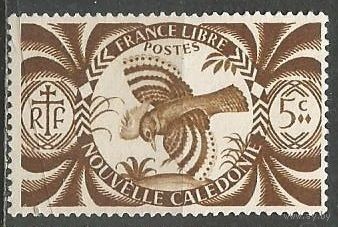 Новая Каледония. Нелетающая птица Каду. 1942г. Mi#272.