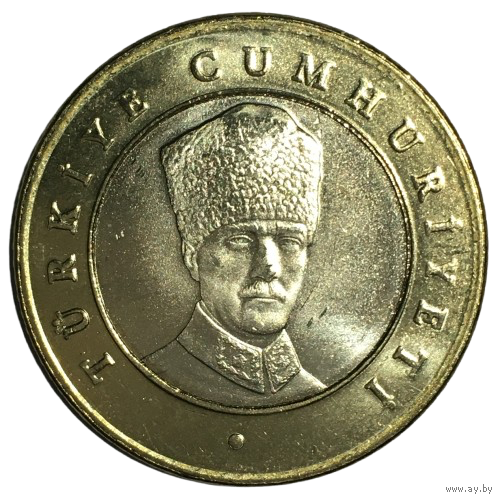 Турция 5 лир, 2024 (регулярный чекан, не юбилейная) [UNC]
