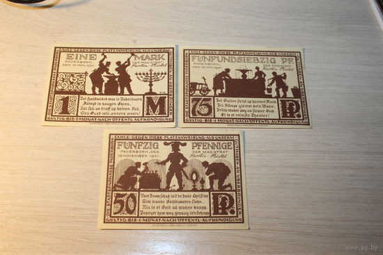Нотгельды 1921 года, 3 шт.