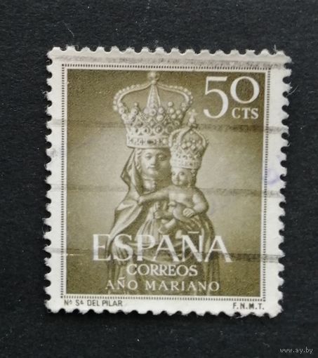 Испания 1954 Религия. Святые. Богоматерь Колонна, Сарагоса