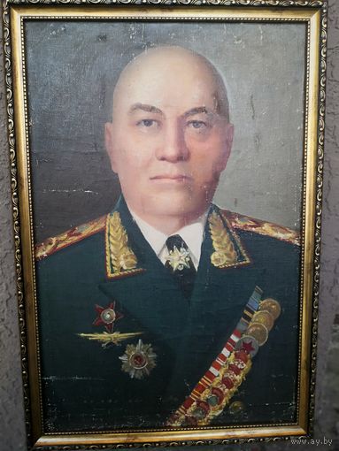 Картина. Маршал СССР. Холст. Масло