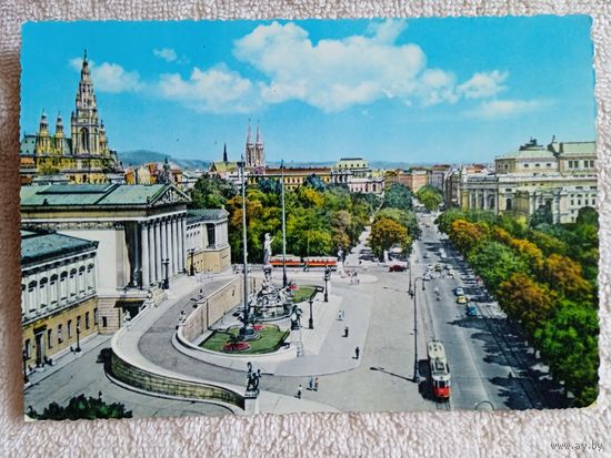 Австрия, Вена. Рингштрассе, парламент, ратуша, театр