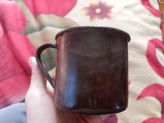 Кружка эмалированная ркка. Отличное состояние