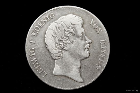 Талер 1837 г. Бавария (Германия), Людвиг I. Пореже!