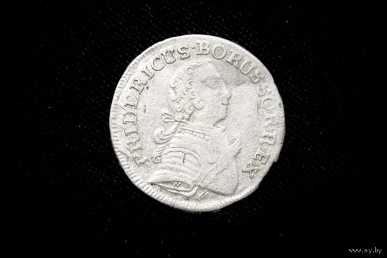 3 гроша 1752 г. Пруссия (Германия), Фридрих II. Сохран, пореже!
