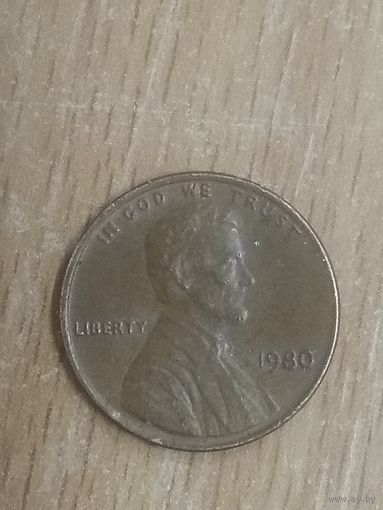 1 цент 1980 США