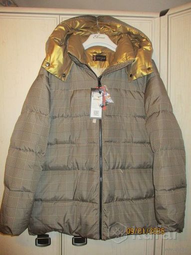 Пуховик Savage с ''золотым '' капюшоном. р 54