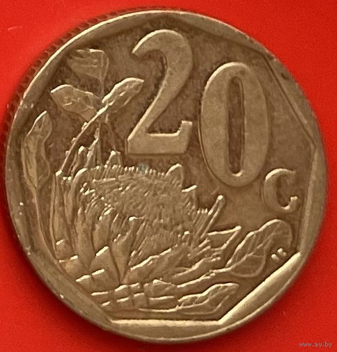 47-04 ЮАР 20 центов 2008 г.