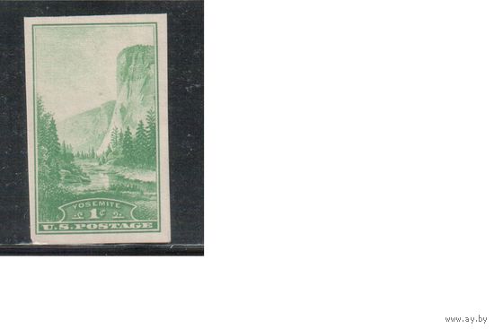 США-1934, (Скотт.751а),  **,   Национальные парки,БЗЦ